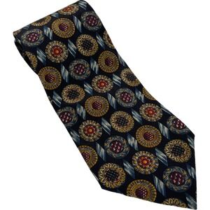 Vtg Metropolitan Museum of Art‎ Silk Necktie Stained Glass Mosaic MOMA Novelty